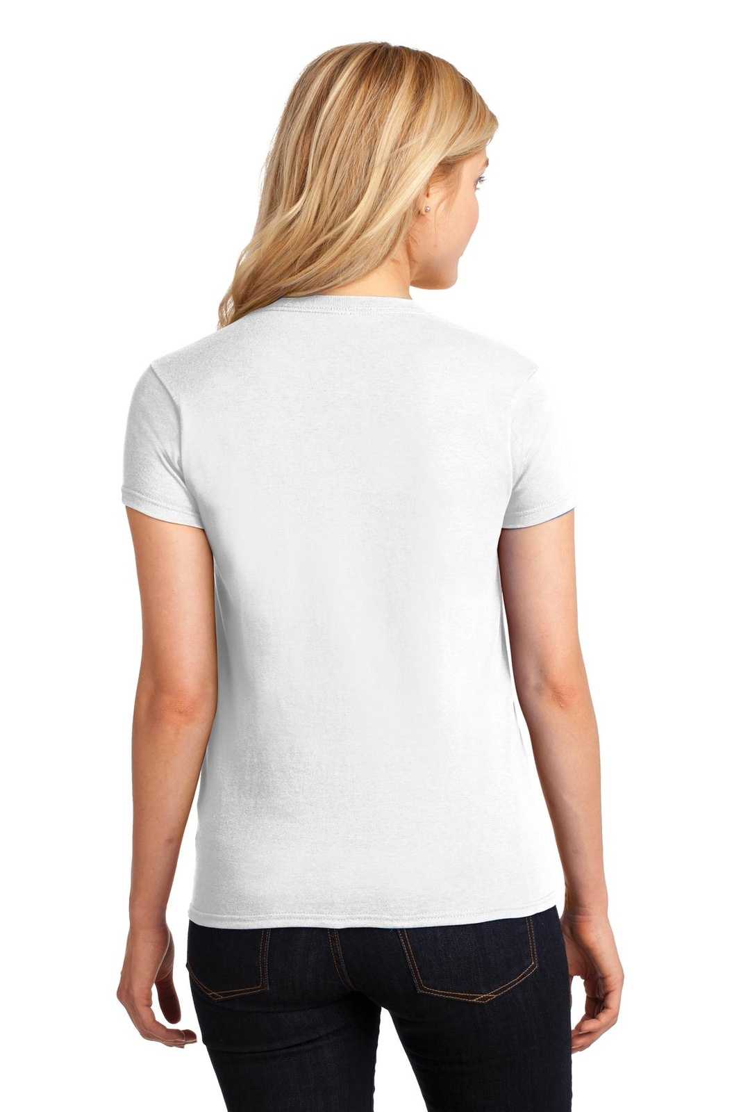 Gildan 5000L Ladies Heavy Cotton 100% Cotton T-Shirt - White - HIT a Double