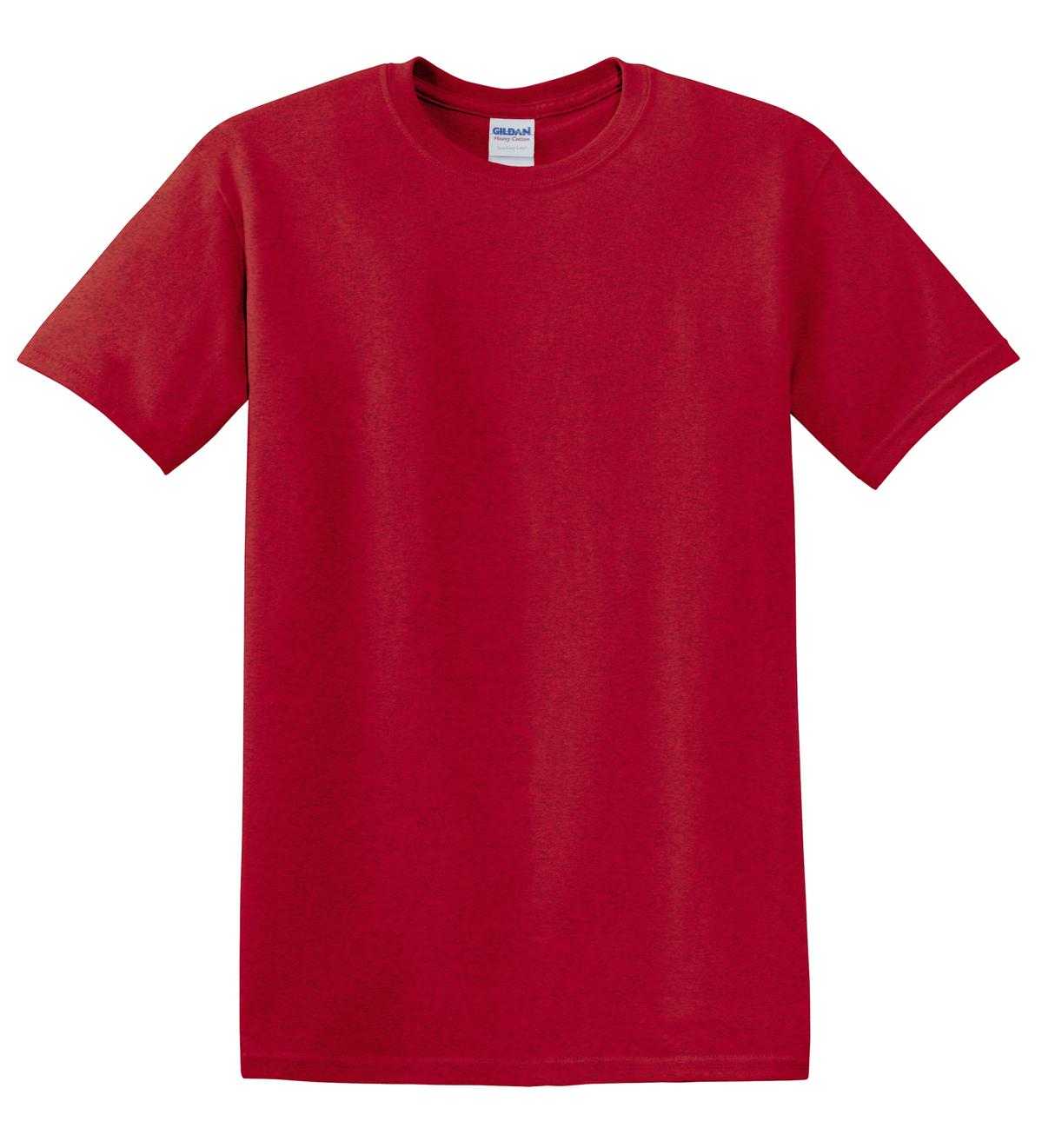 Gildan 5000 Heavy Cotton 100% Cotton T-Shirt - Antique Cherry Red - HIT a Double