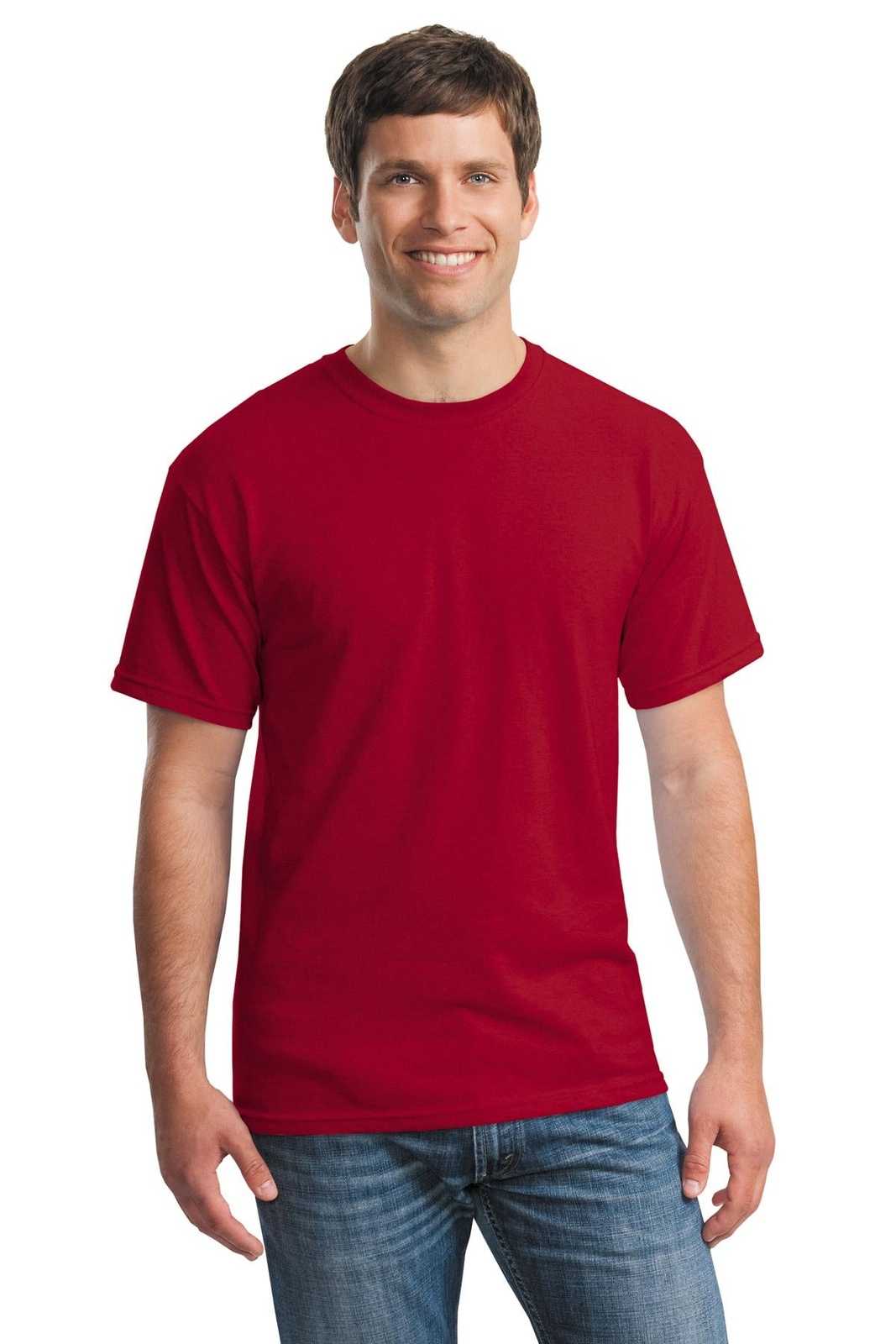Gildan 5000 Heavy Cotton 100% Cotton T-Shirt - Antique Cherry Red - HIT a Double