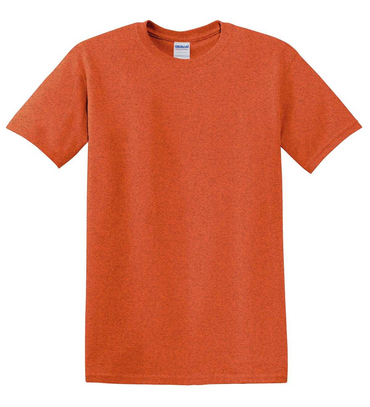 Gildan 5000 Heavy Cotton 100% Cotton T-Shirt - Antique Orange - HIT a Double