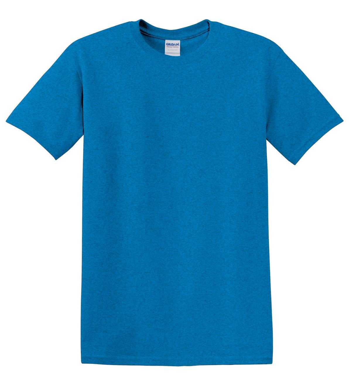 Gildan 5000 Heavy Cotton 100% Cotton T-Shirt - Antique Sapphire - HIT a Double