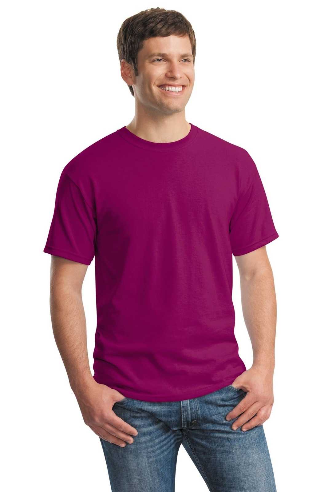 Gildan 5000 Heavy Cotton 100% Cotton T-Shirt - Berry - HIT a Double