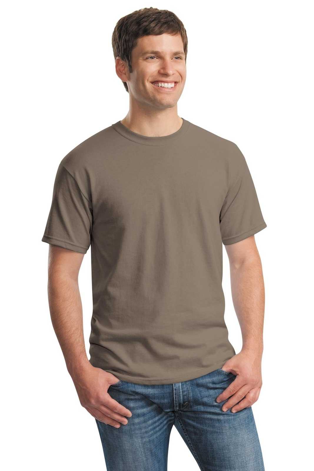Gildan 5000 Heavy Cotton 100% Cotton T-Shirt - Brown Savana - HIT a Double