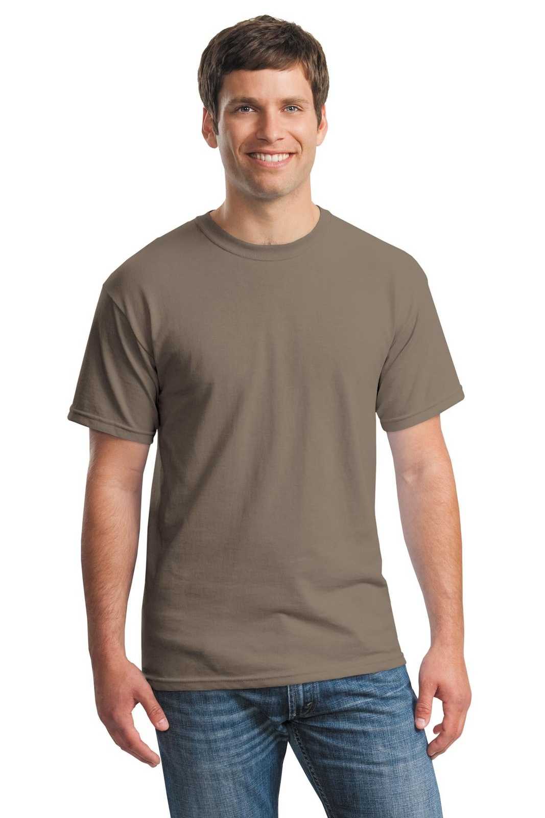 Gildan 5000 Heavy Cotton 100% Cotton T-Shirt - Brown Savana - HIT a Double
