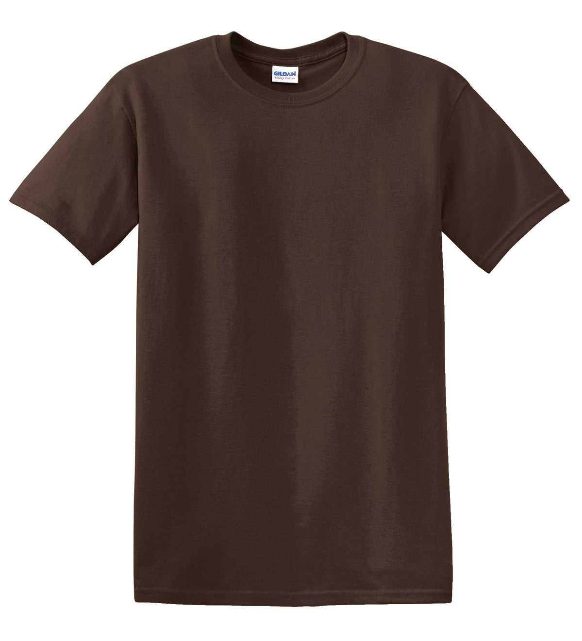 Gildan 5000 Heavy Cotton 100% Cotton T-Shirt - Dark Chocolate - HIT a Double
