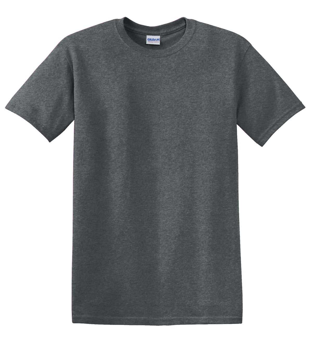 Gildan 5000 Heavy Cotton 100% Cotton T-Shirt - Dark Heather - HIT a Double