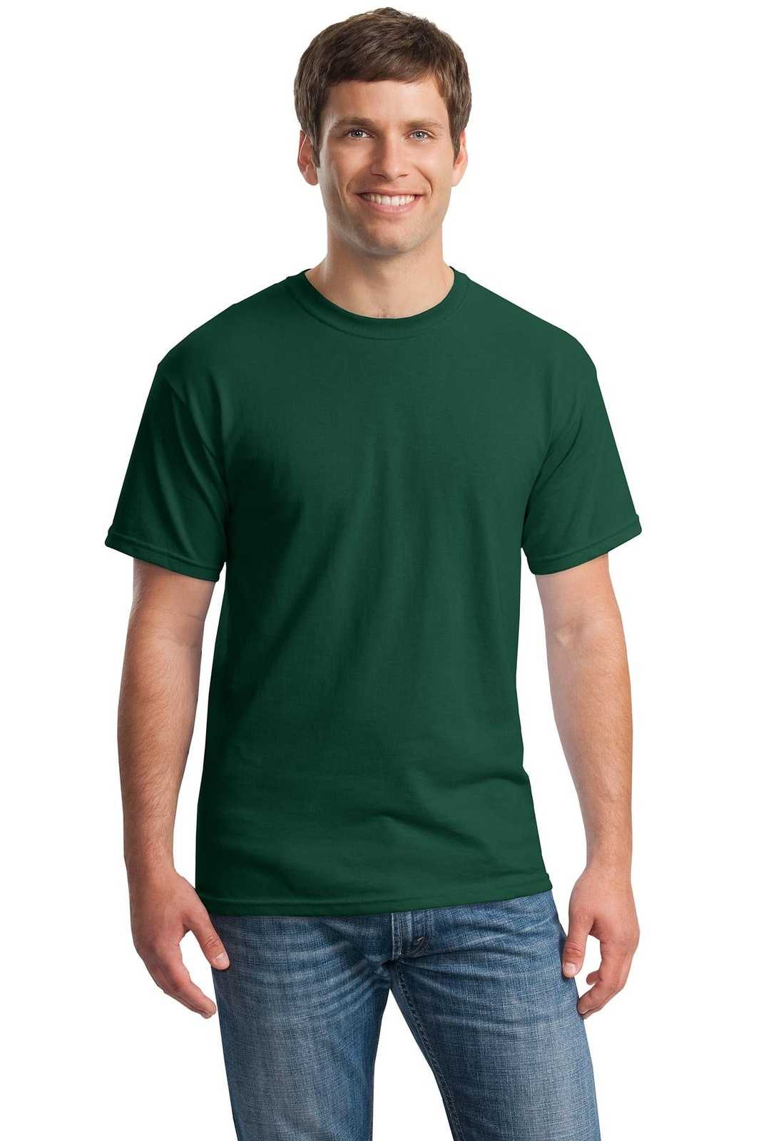 Gildan 5000 Heavy Cotton 100% Cotton T-Shirt - Forest - HIT a Double