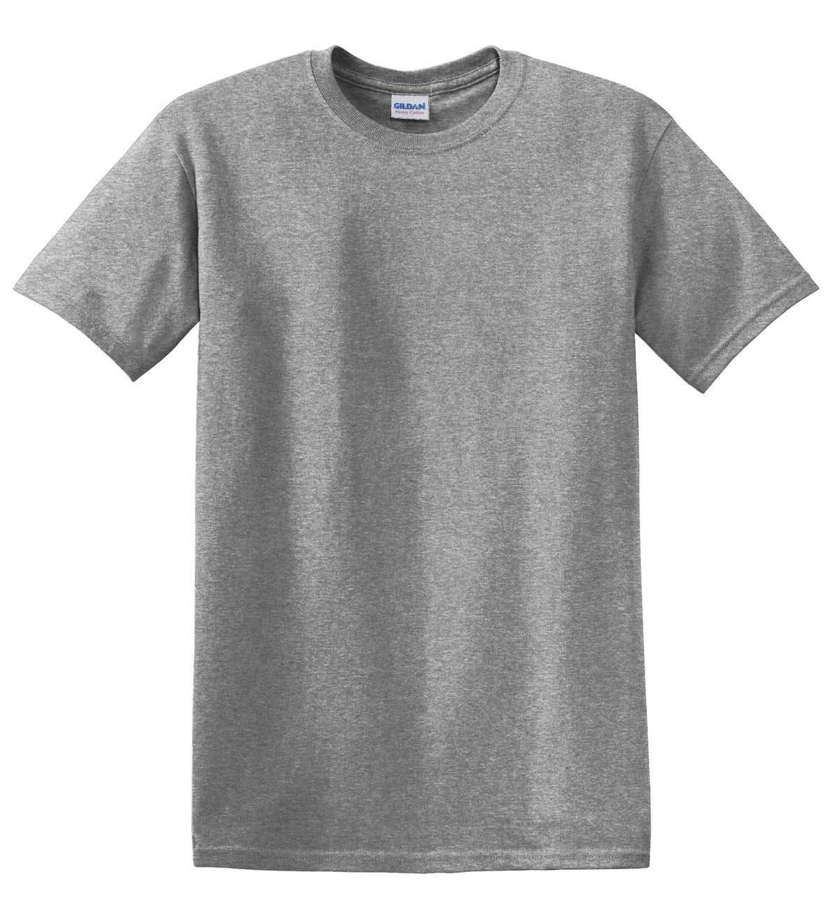 Gildan 5000 Heavy Cotton 100% Cotton T-Shirt - Graphite Heather - HIT a Double