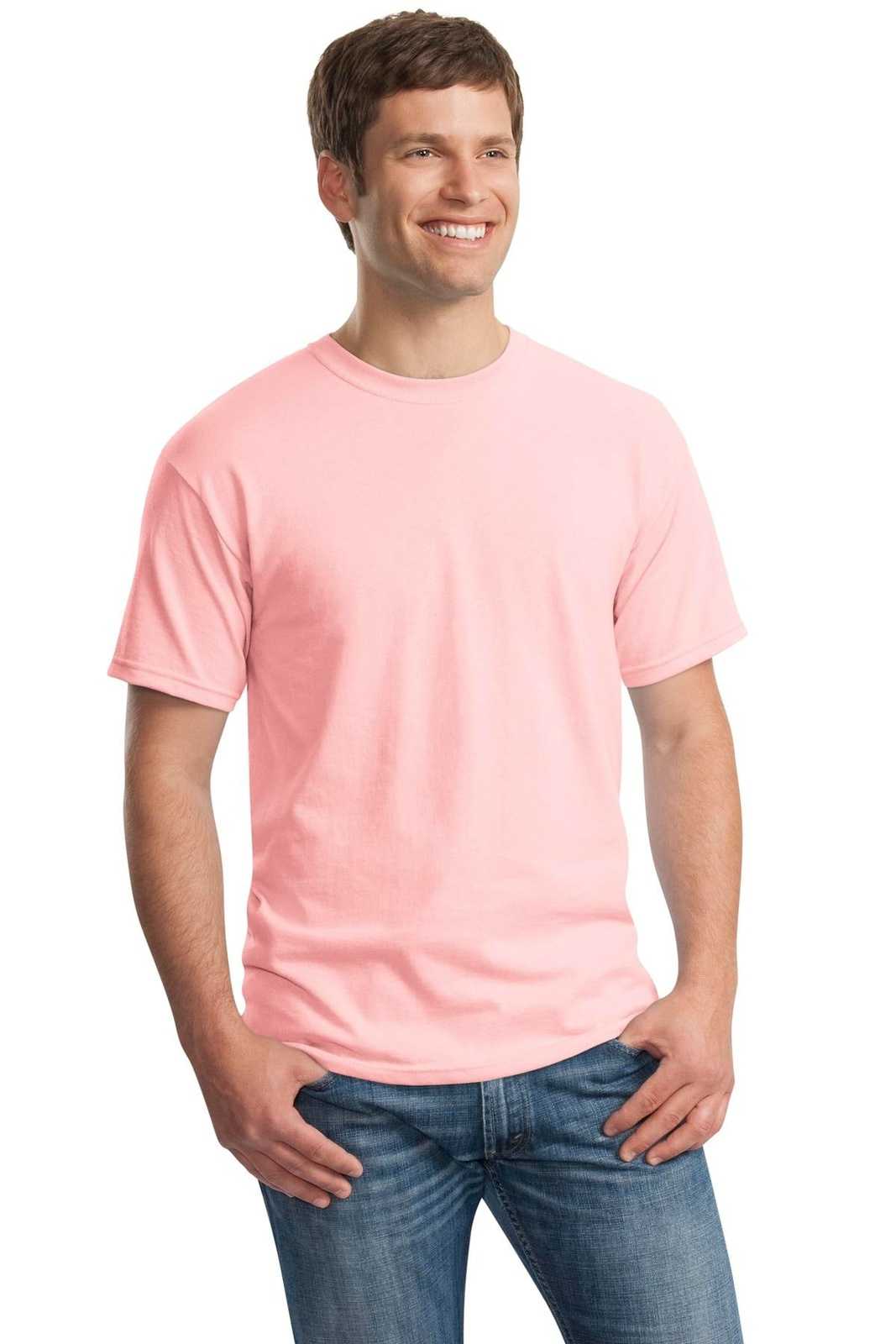 Gildan 5000 Heavy Cotton 100% Cotton T-Shirt - Light Pink - HIT a Double