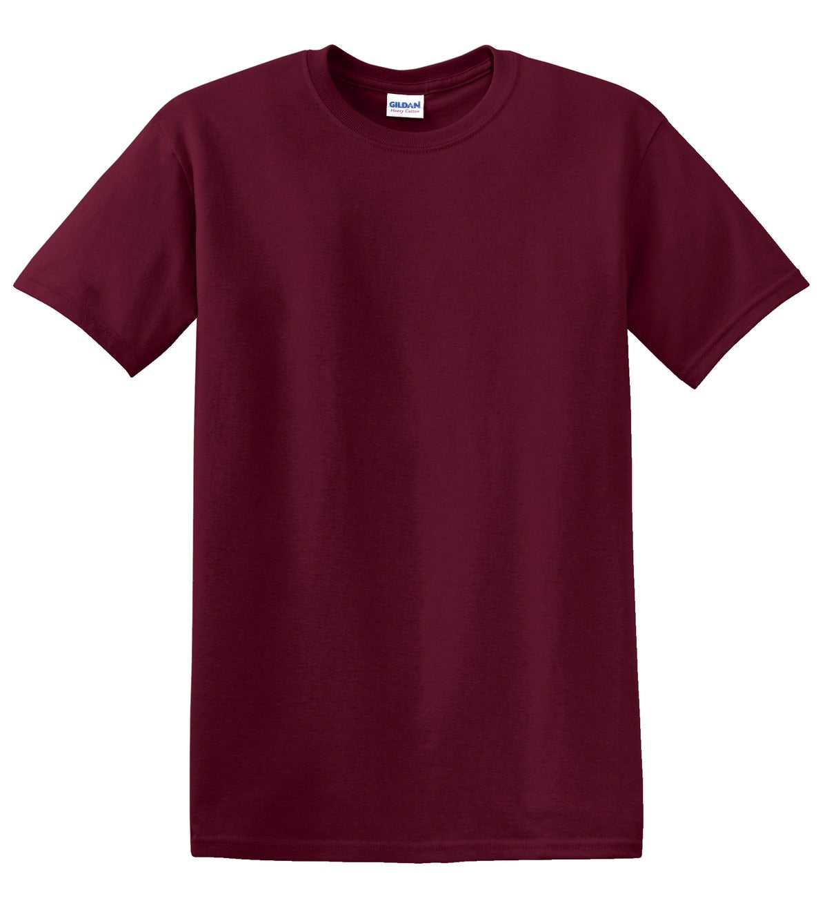 Gildan 5000 Heavy Cotton 100% Cotton T-Shirt - Maroon - HIT a Double
