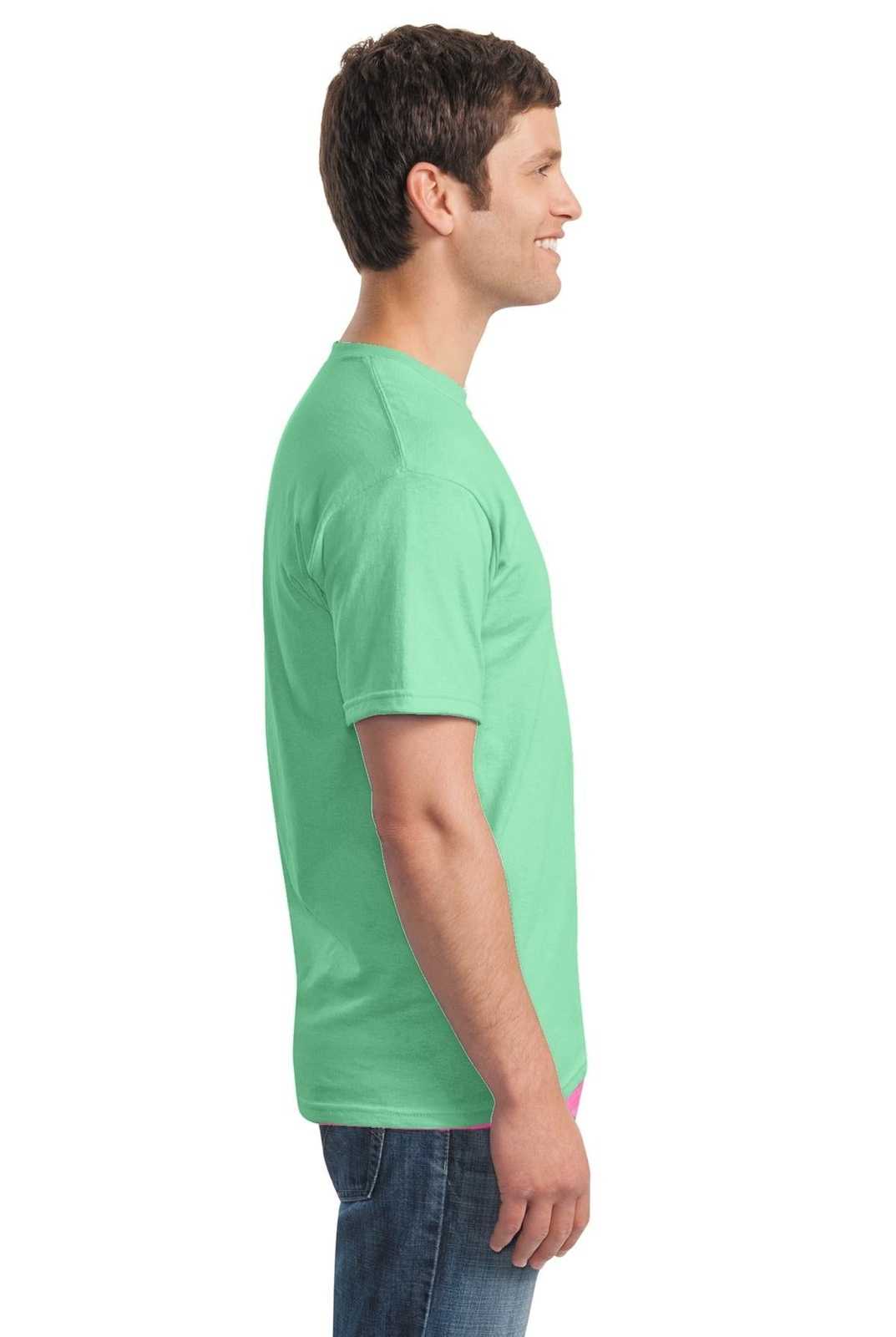 Gildan 5000 Heavy Cotton 100% Cotton T-Shirt - Mint Green - HIT a Double