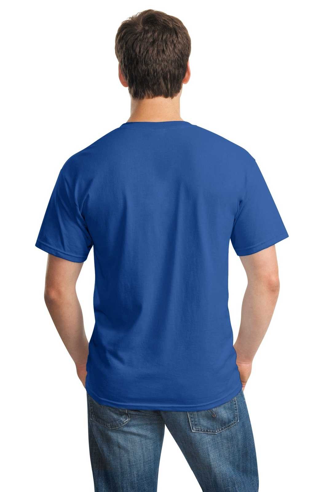 Gildan 5000 Heavy Cotton 100% Cotton T-Shirt - Neon Blue - HIT a Double
