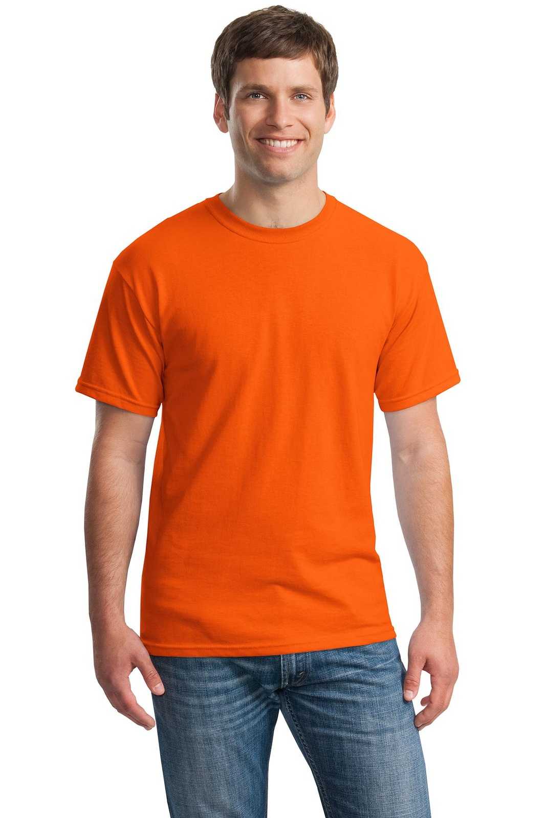 Gildan 5000 Heavy Cotton 100% Cotton T-Shirt - Orange - HIT a Double