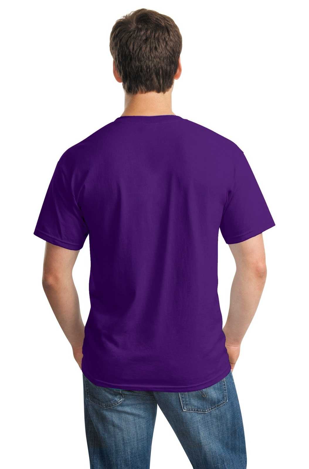 Gildan 5000 Heavy Cotton 100% Cotton T-Shirt - Purple - HIT a Double