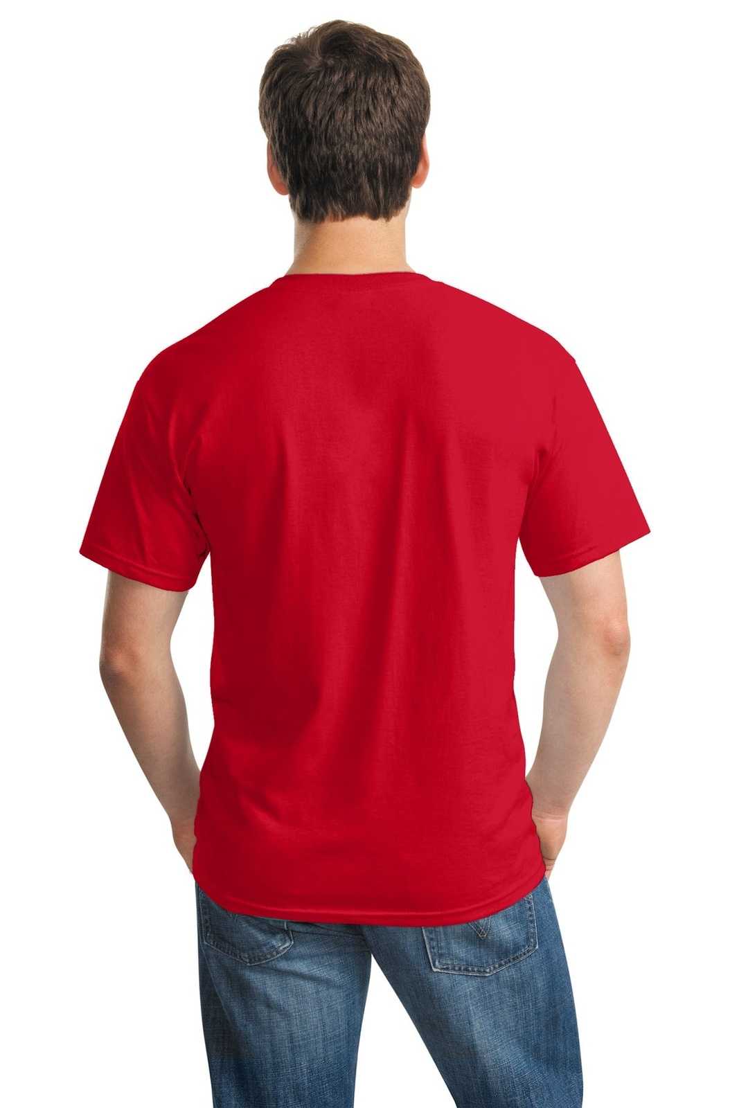 Gildan 5000 Heavy Cotton 100% Cotton T-Shirt - Red - HIT a Double