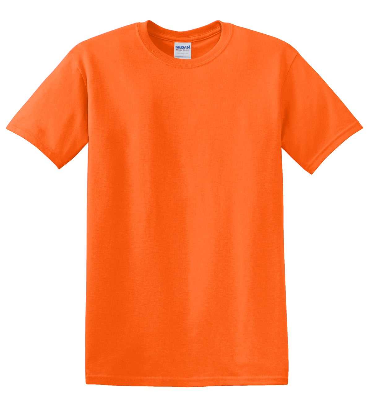 Gildan 5000 Heavy Cotton 100% Cotton T-Shirt - S. Orange - HIT a Double