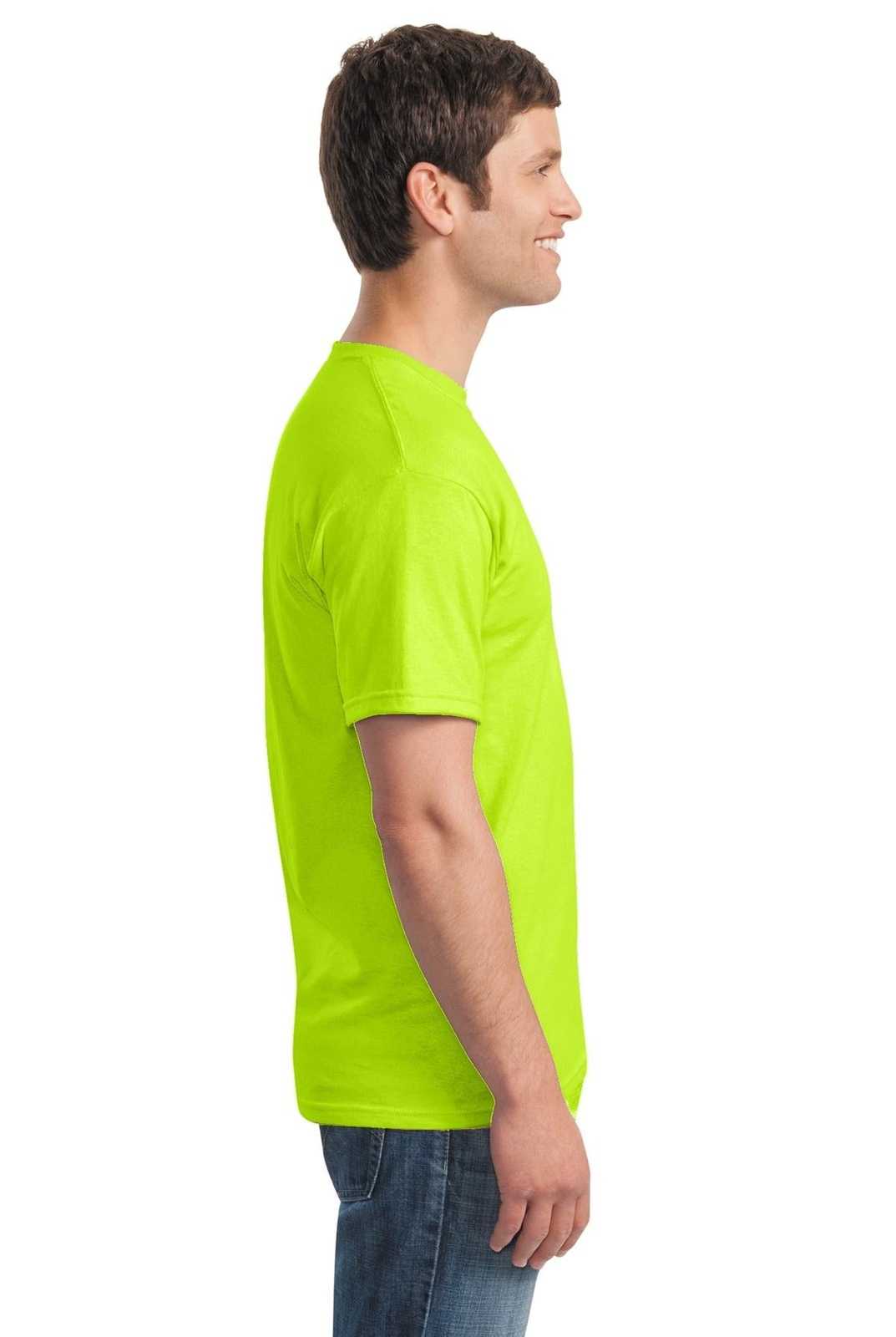 Gildan 5000 Heavy Cotton 100% Cotton T-Shirt - Safety Green - HIT a Double