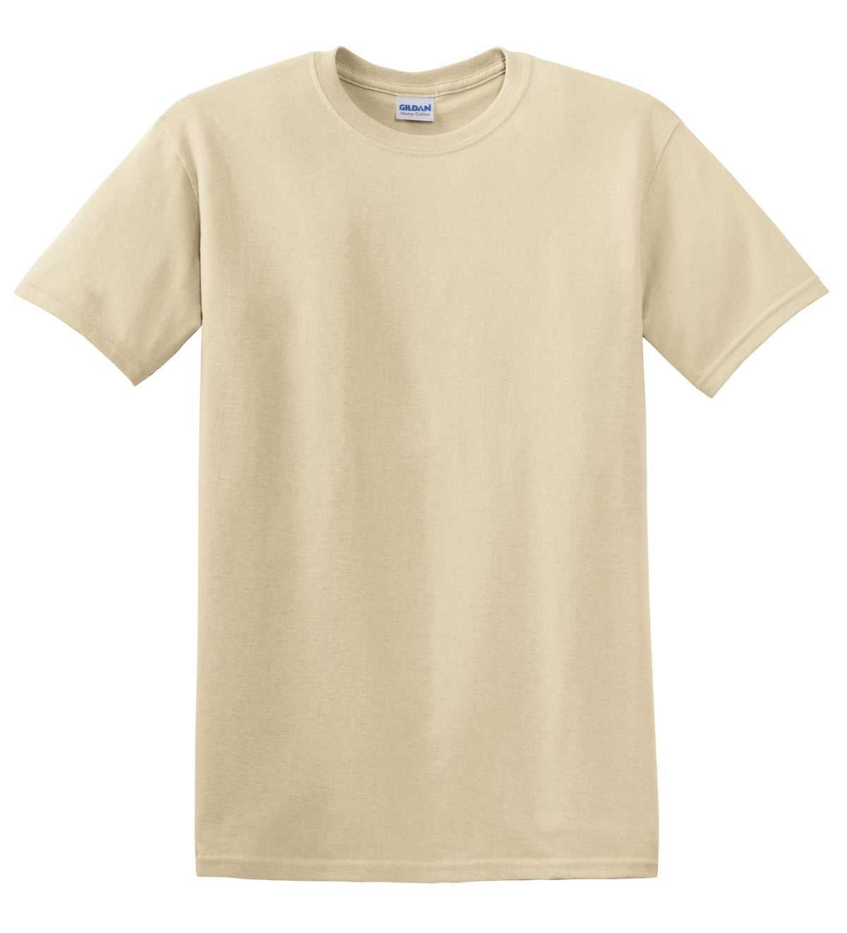 Gildan 5000 Heavy Cotton 100% Cotton T-Shirt - Sand