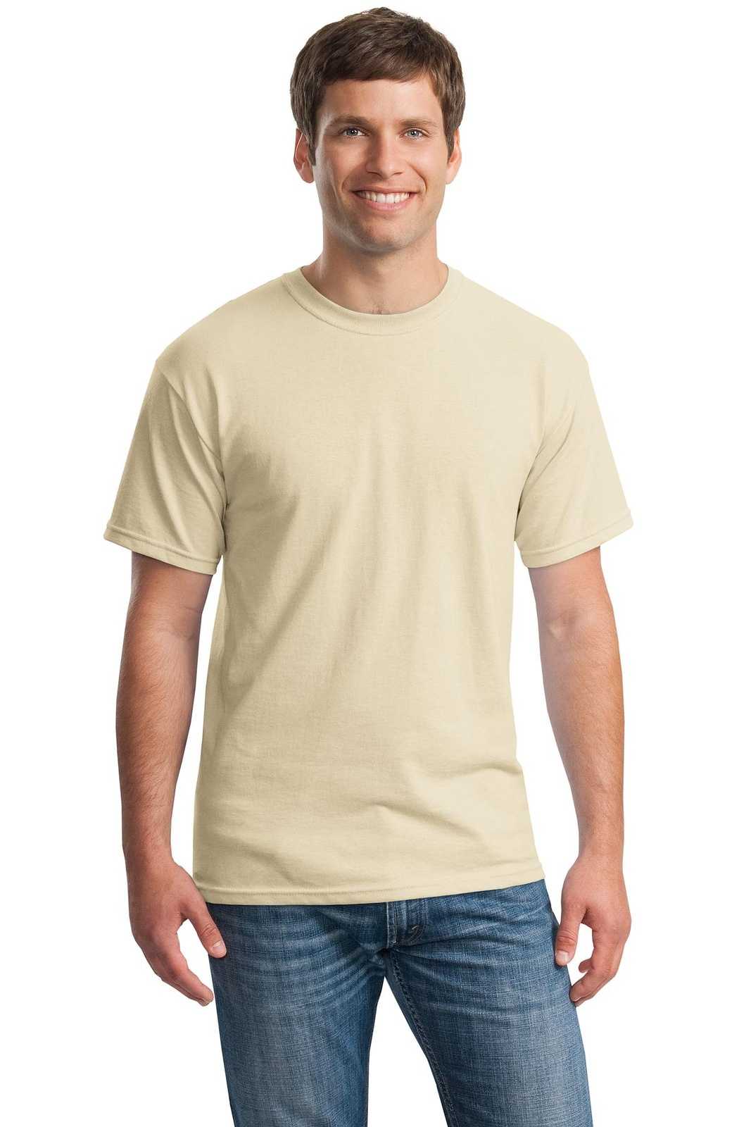 Gildan 5000 Heavy Cotton 100% Cotton T-Shirt - Sand - HIT a Double