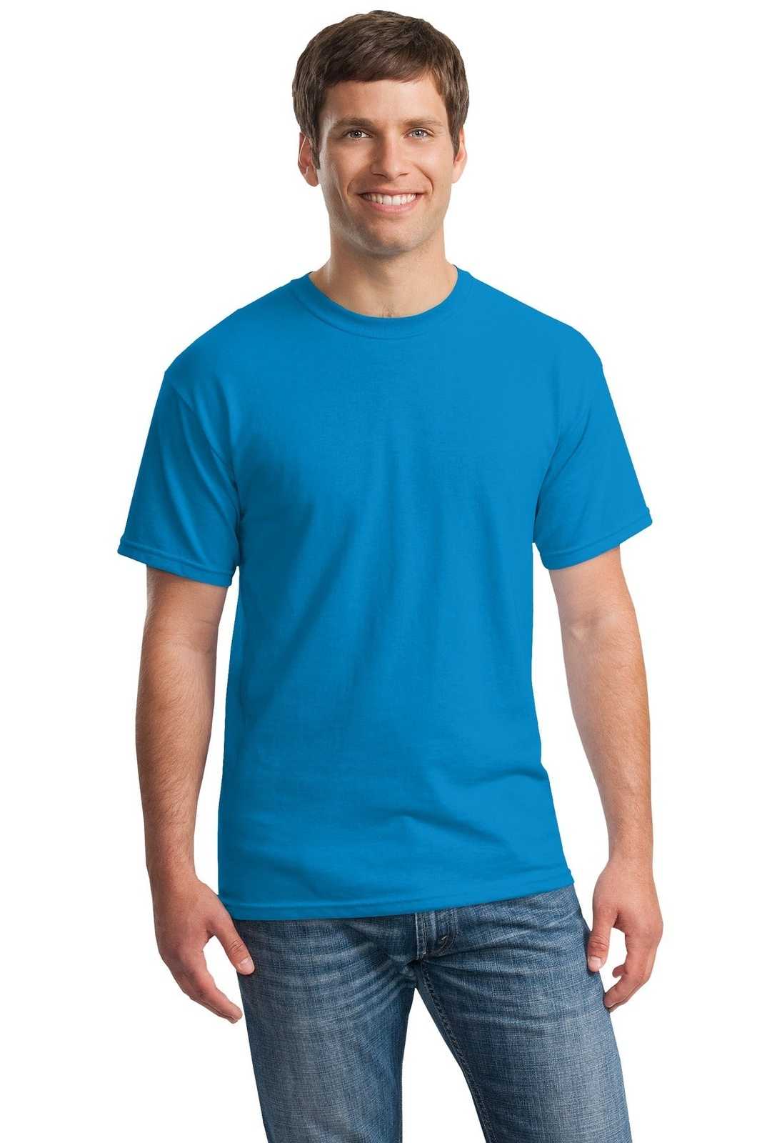 Gildan 5000 Heavy Cotton 100% Cotton T-Shirt - Sapphire - HIT a Double