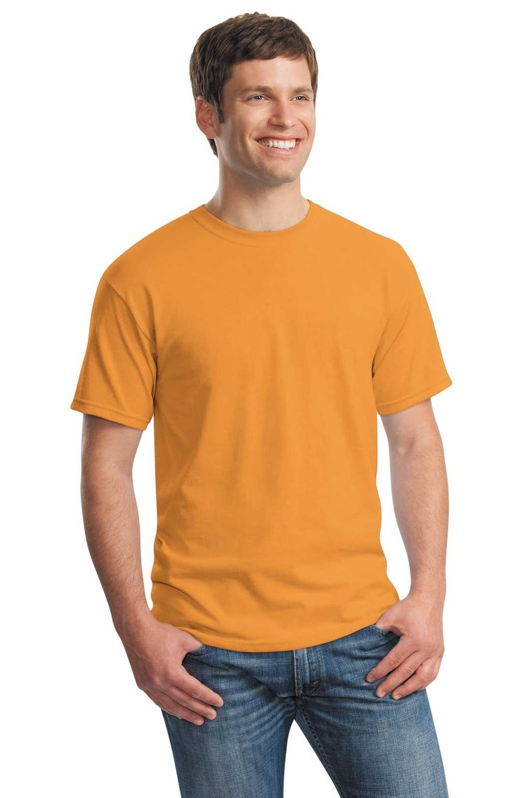 Gildan 5000 Heavy Cotton 100% Cotton T-Shirt - Tennessee Orange - HIT a Double