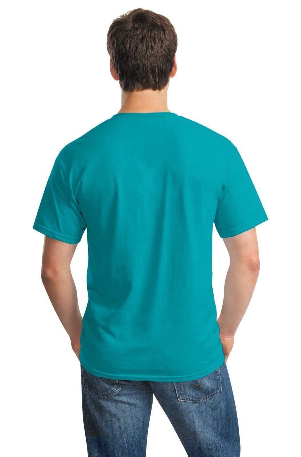 Gildan 5000 Heavy Cotton 100% Cotton T-Shirt - Tropical Blue - HIT a Double