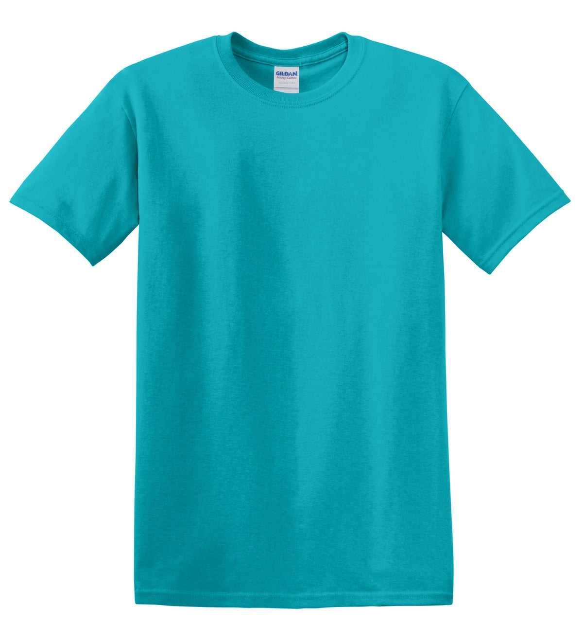 Gildan 5000 Heavy Cotton 100% Cotton T-Shirt - Tropical Blue - HIT a Double