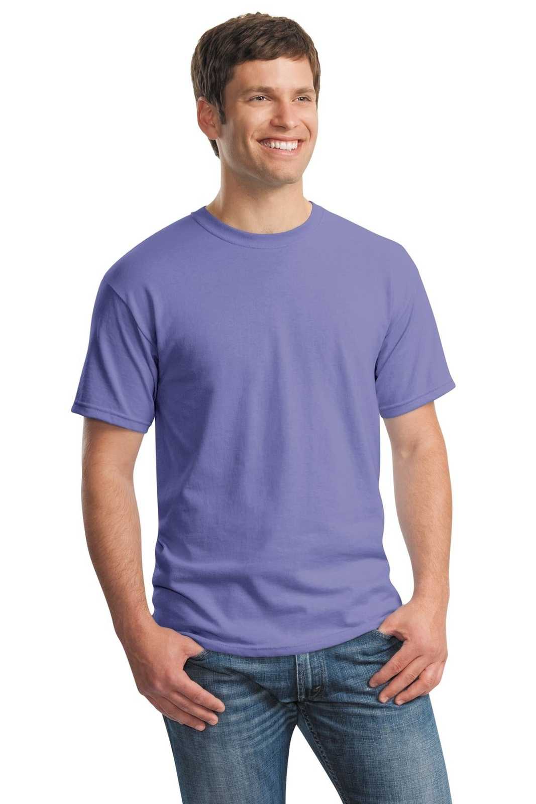 Gildan 5000 Heavy Cotton 100% Cotton T-Shirt - Violet - HIT a Double
