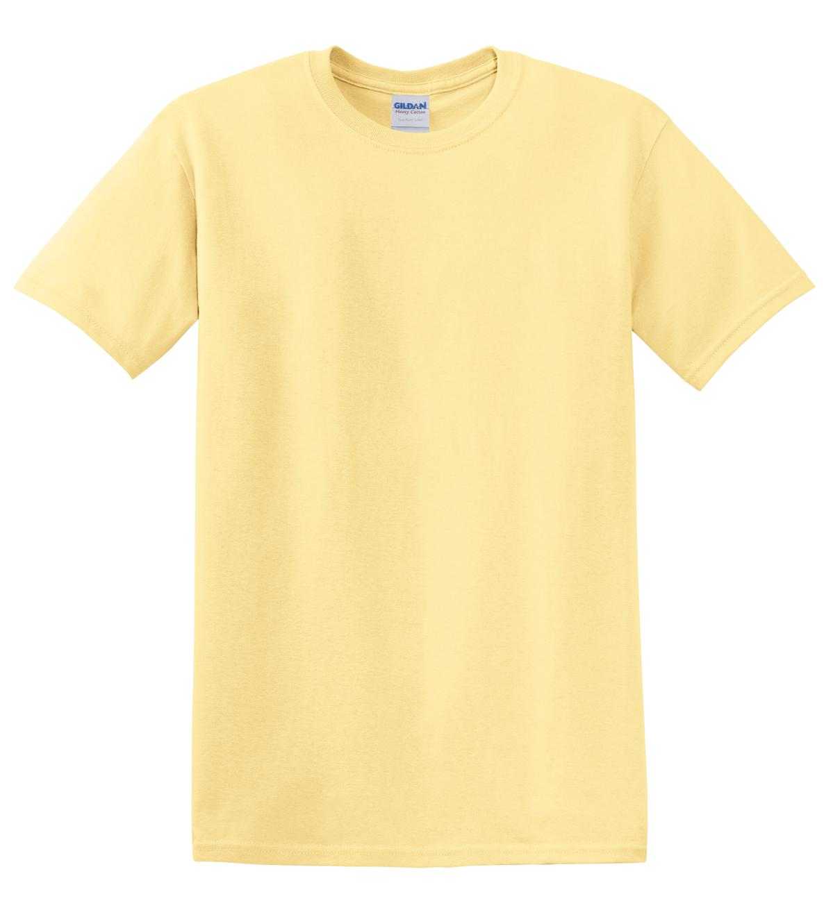 Gildan 5000 Heavy Cotton 100% Cotton T-Shirt - Yellow Haze