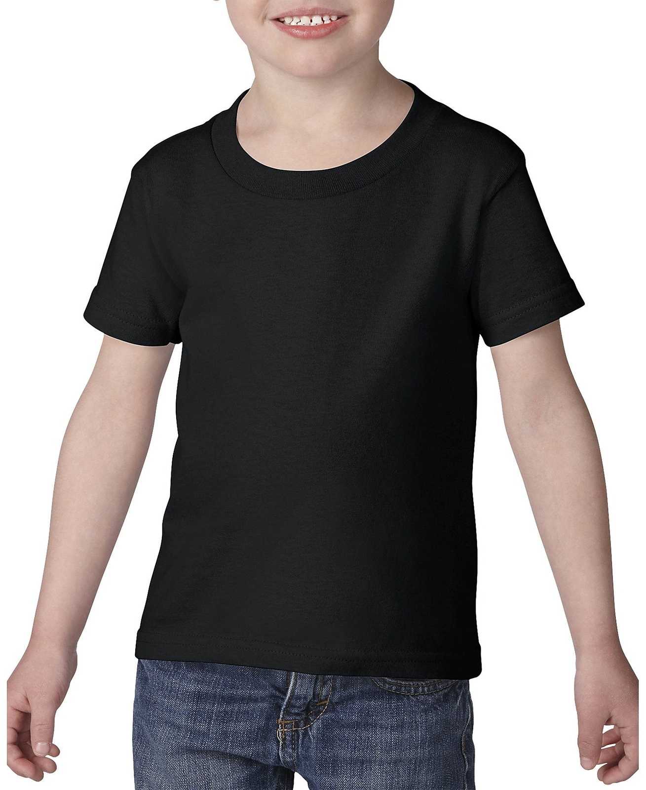 Gildan 5100P Toddler Heavy Cotton 100% Cotton T-Shirt - Black - HIT a Double