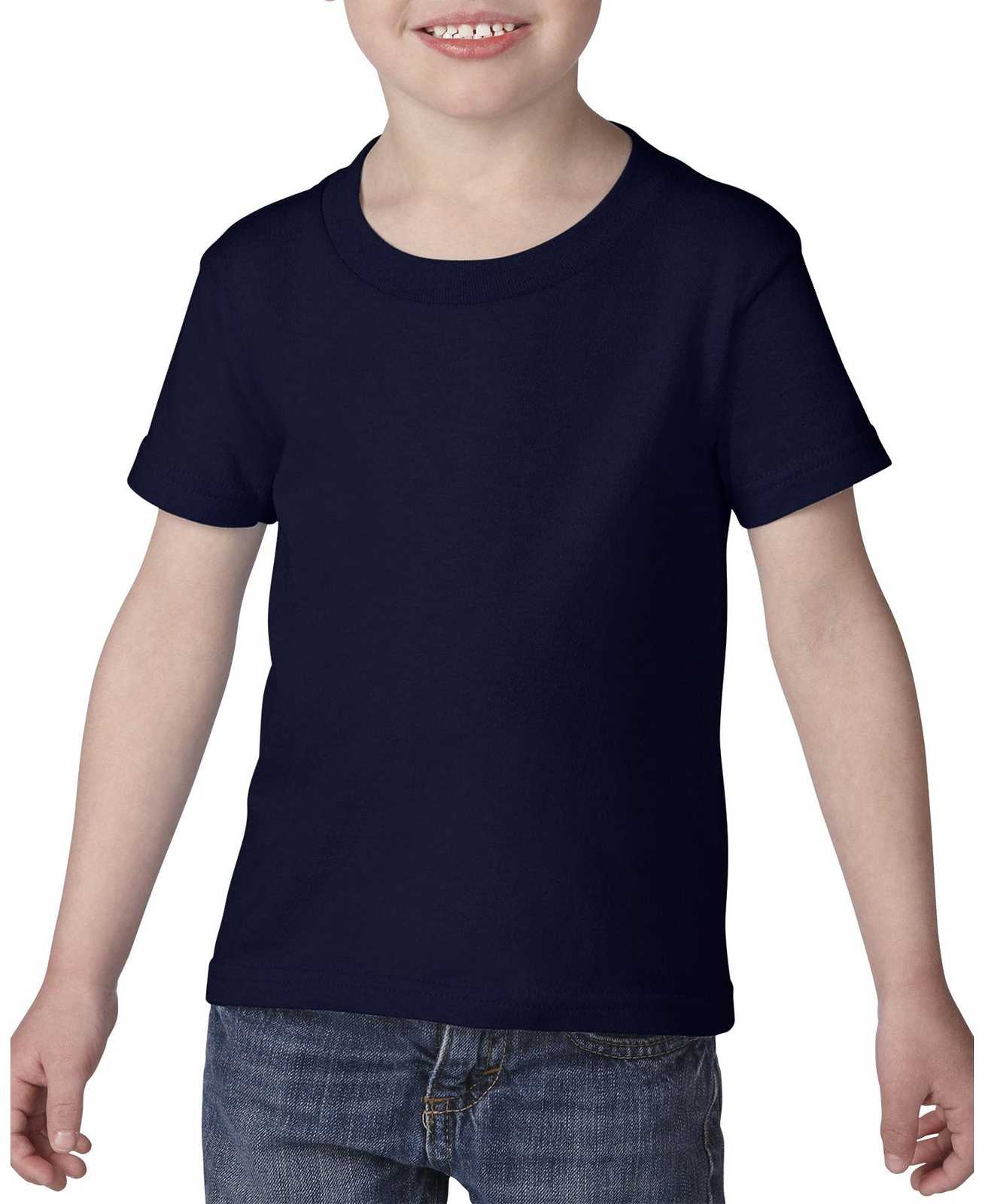 Gildan 5100P Toddler Heavy Cotton 100% Cotton T-Shirt - Navy - HIT a Double