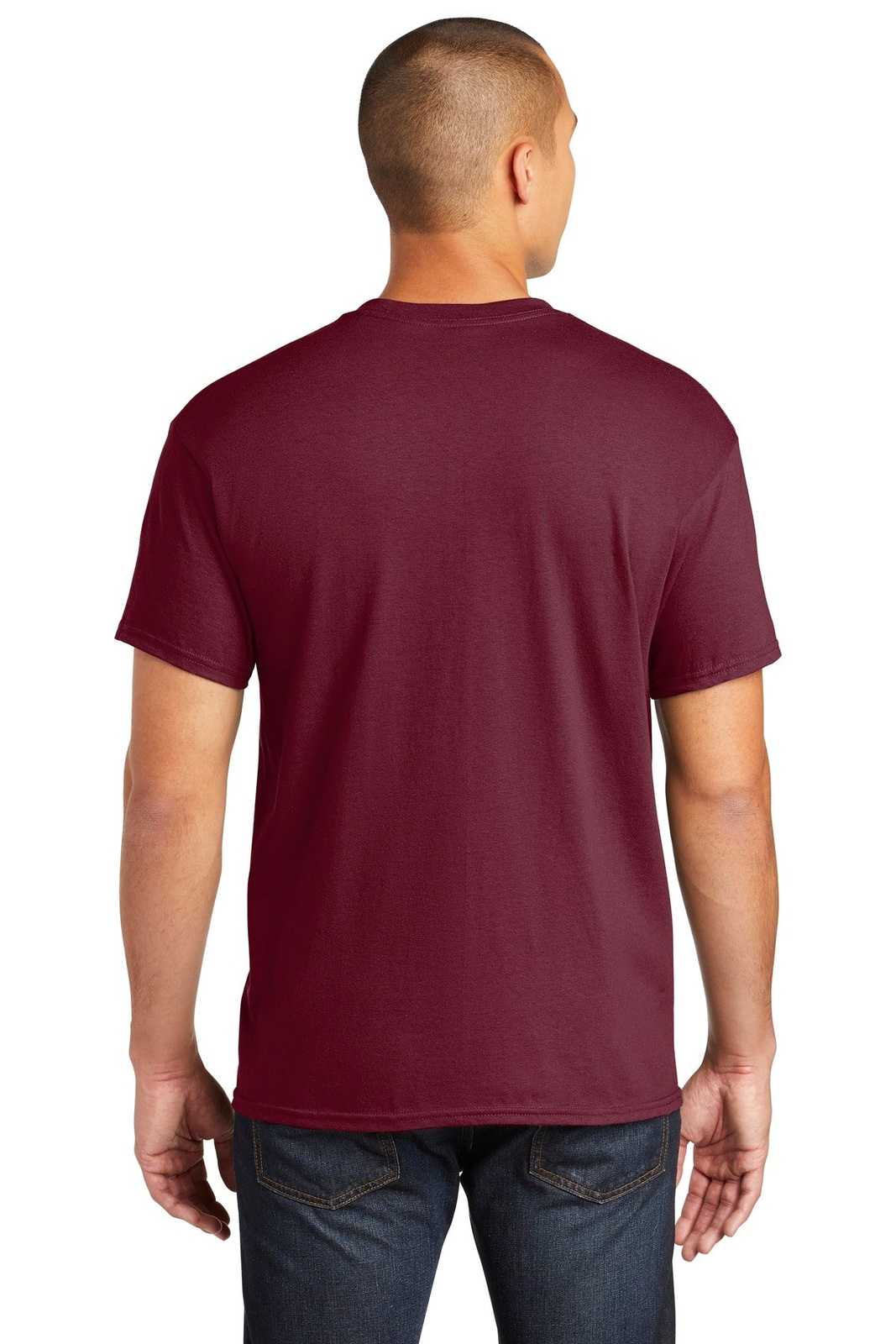 Gildan 5300 Heavy Cotton 100% Cotton Pocket T-Shirt - Maroon - HIT a Double