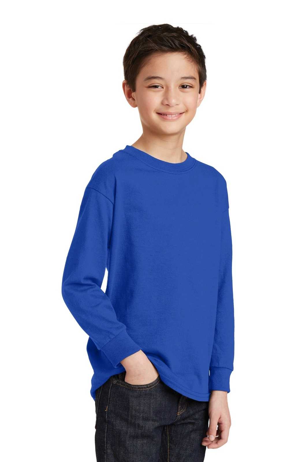 Gildan Youth Heavy Cotton Long-Sleeve T-Shirt