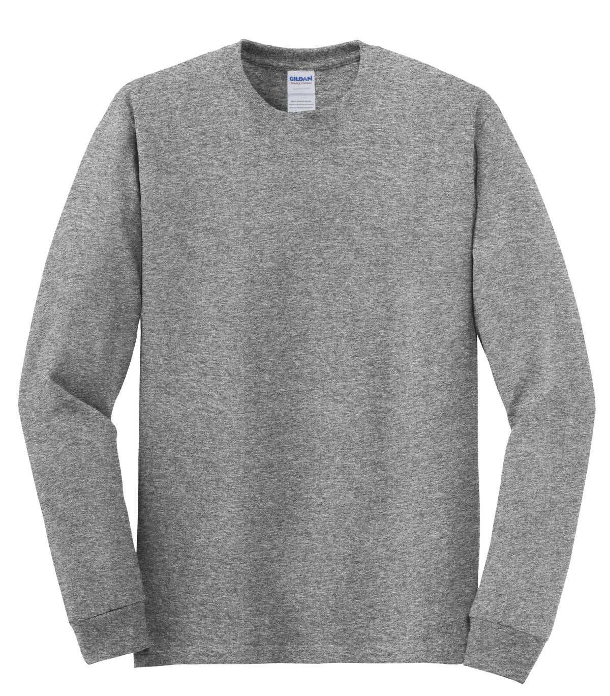 Gildan 5400 Heavy Cotton 100% Cotton Long Sleeve T-Shirt - Graphite Heather - HIT a Double