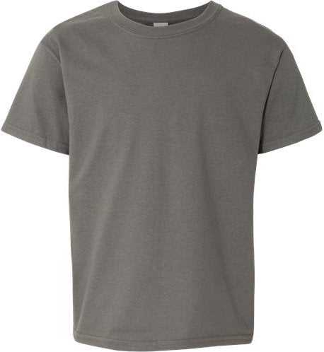 Gildan 64000B Softstyle Youth T-Shirt - Charcoal - HIT a Double - 1