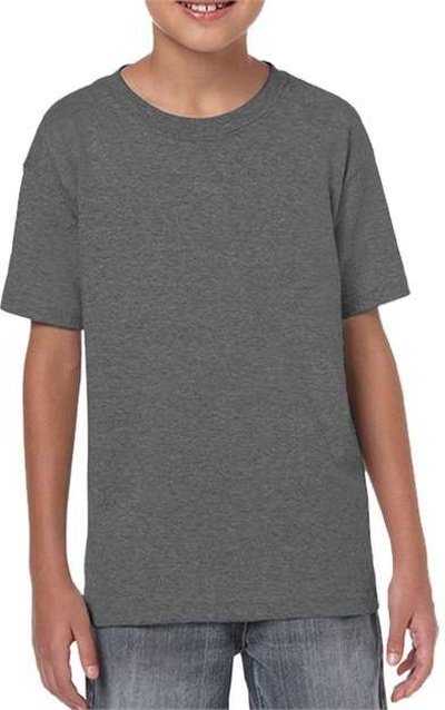 Gildan 64000B Softstyle Youth T-Shirt - Charcoal - HIT a Double - 1
