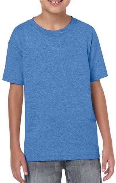 Gildan 64000B Softstyle Youth T-Shirt - Heather Royal" - "HIT a Double