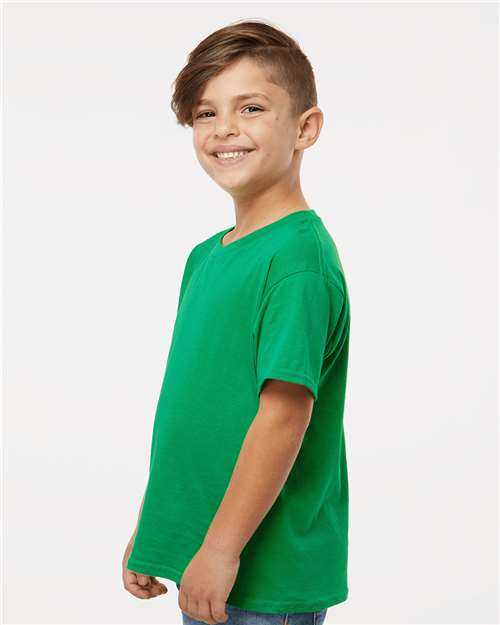 Gildan 64000B Softstyle Youth T-Shirt - Irish Green&quot; - &quot;HIT a Double