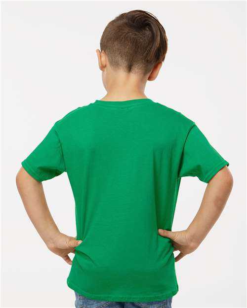 Gildan 64000B Softstyle Youth T-Shirt - Irish Green&quot; - &quot;HIT a Double