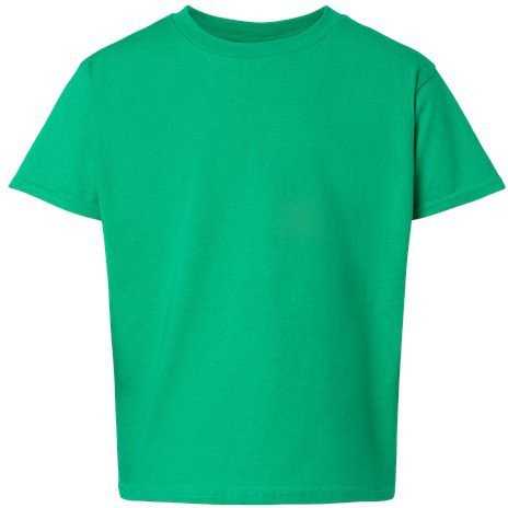 Gildan 64000B Softstyle Youth T-Shirt - Irish Green" - "HIT a Double