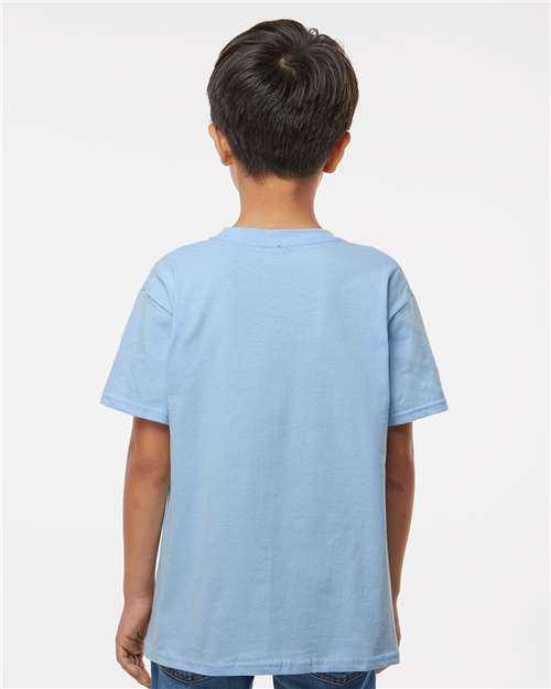 Gildan 64000B Softstyle Youth T-Shirt - Light Blue&quot; - &quot;HIT a Double