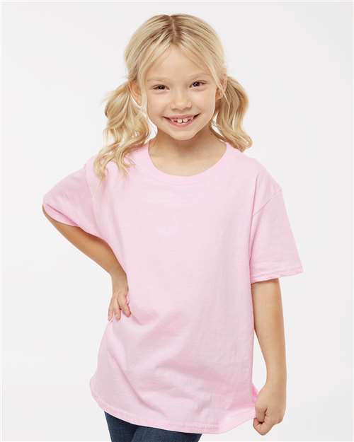 Gildan 64000B Softstyle Youth T-Shirt - Light Pink" - "HIT a Double