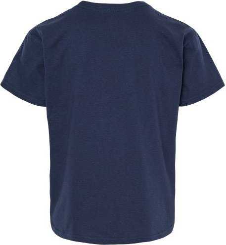 Gildan 64000B Softstyle Youth T-Shirt - Navy&quot; - &quot;HIT a Double