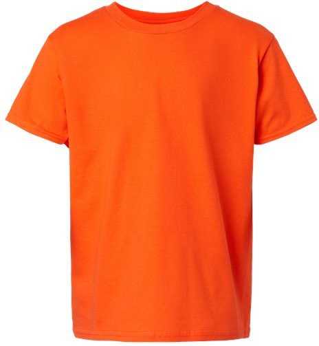 Gildan 64000B Softstyle Youth T-Shirt - Orange" - "HIT a Double