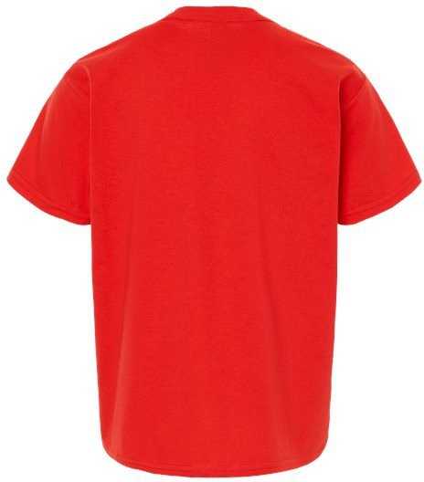 Gildan 64000B Softstyle Youth T-Shirt - Red" - "HIT a Double