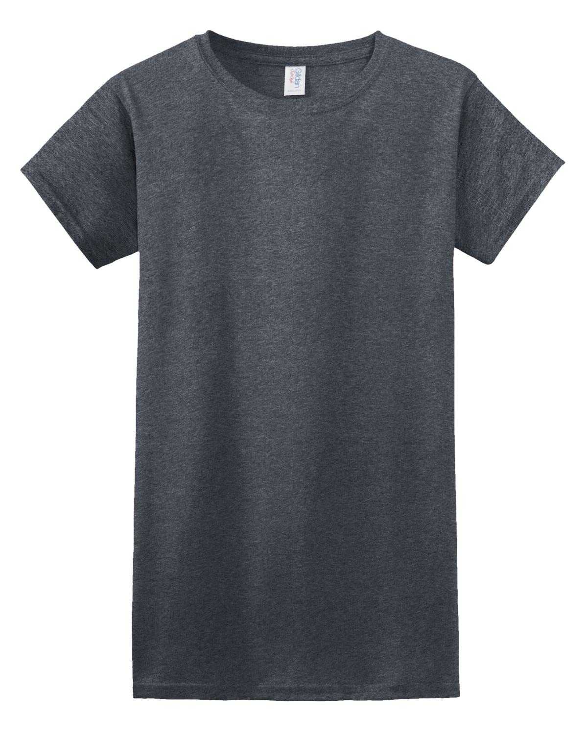 Gildan 64000L Softstyle Ladies T-Shirt - Dark Heather - HIT a Double