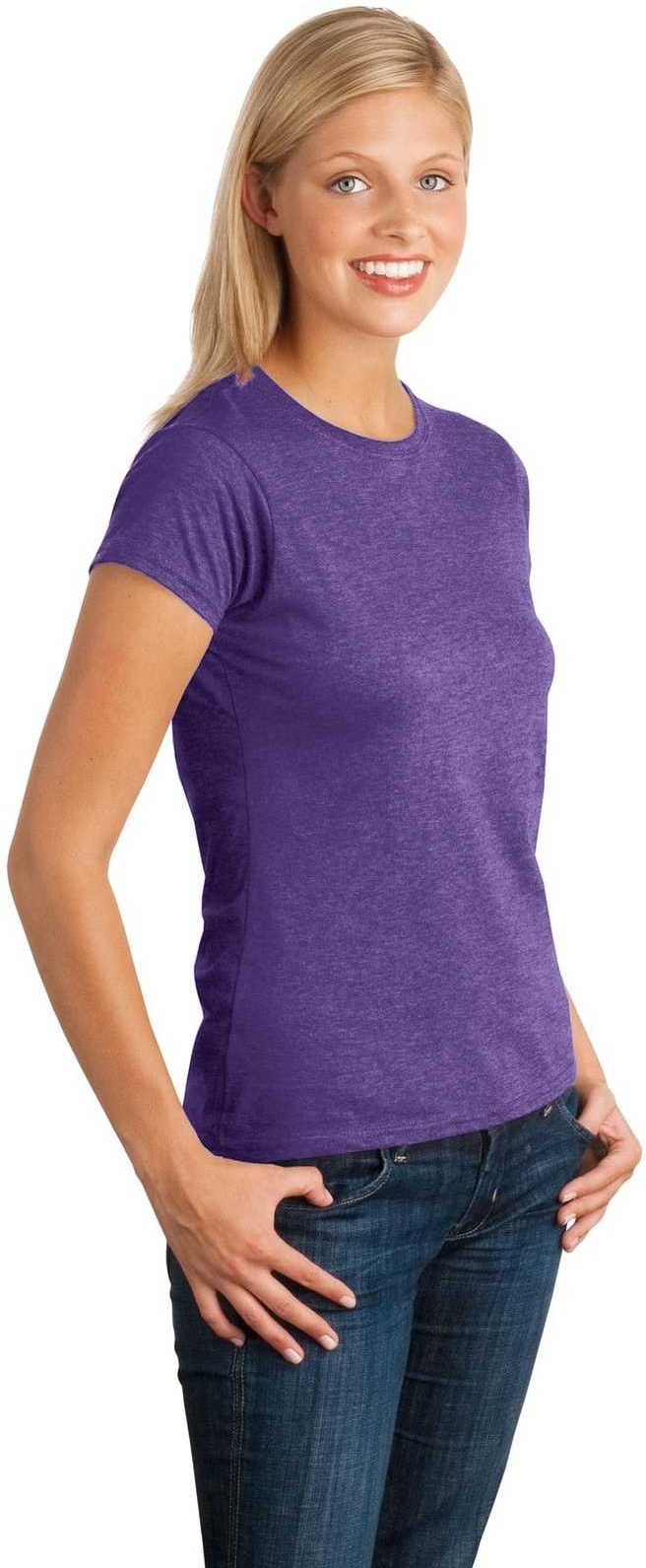 Gildan 64000L Softstyle Ladies T-Shirt - Heather Purple - HIT a Double