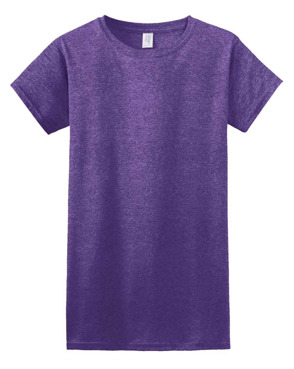 Gildan 64000L Softstyle Ladies T-Shirt - Heather Purple - HIT a Double