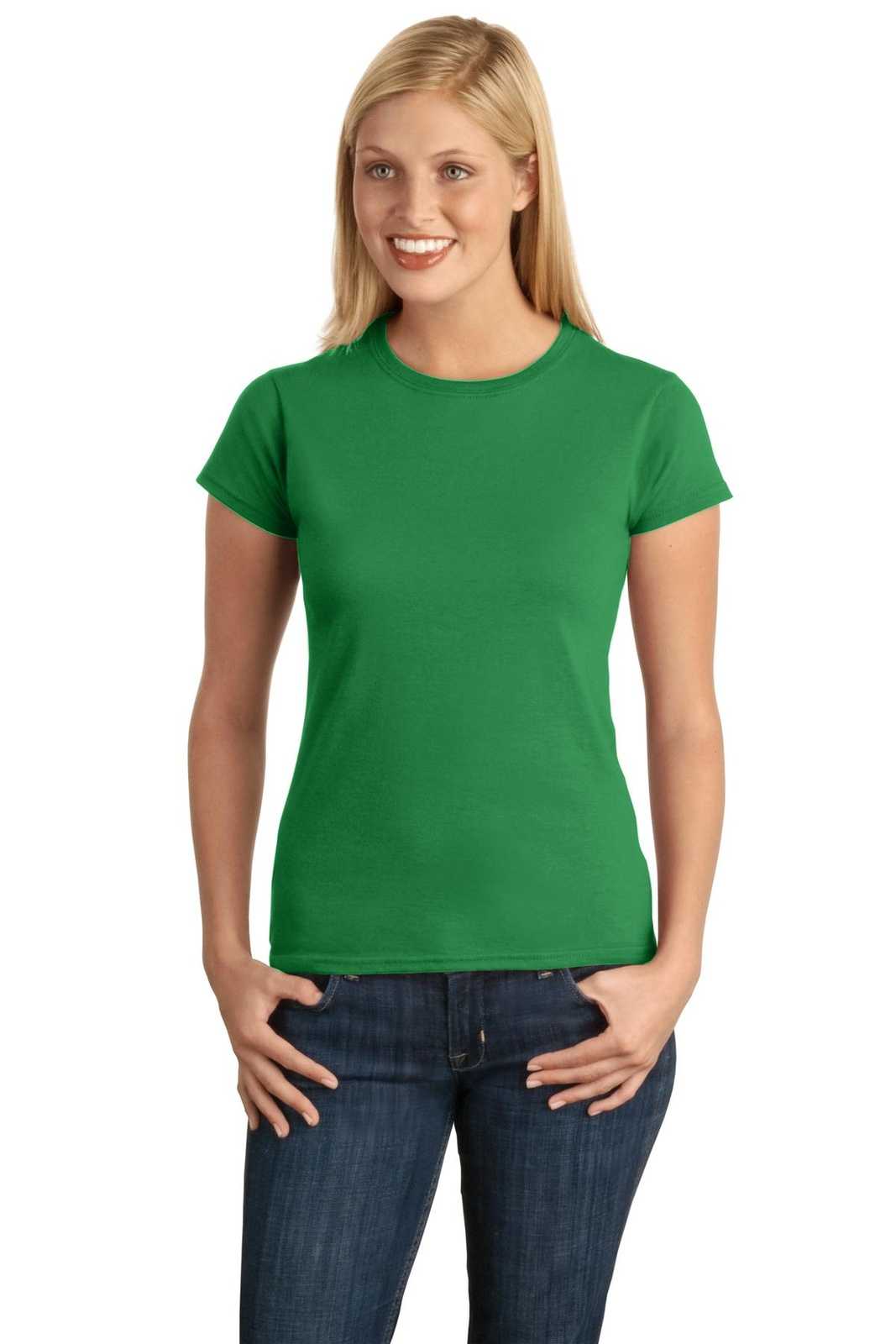 Gildan 64000L Softstyle Ladies T-Shirt - Irish Green - HIT a Double
