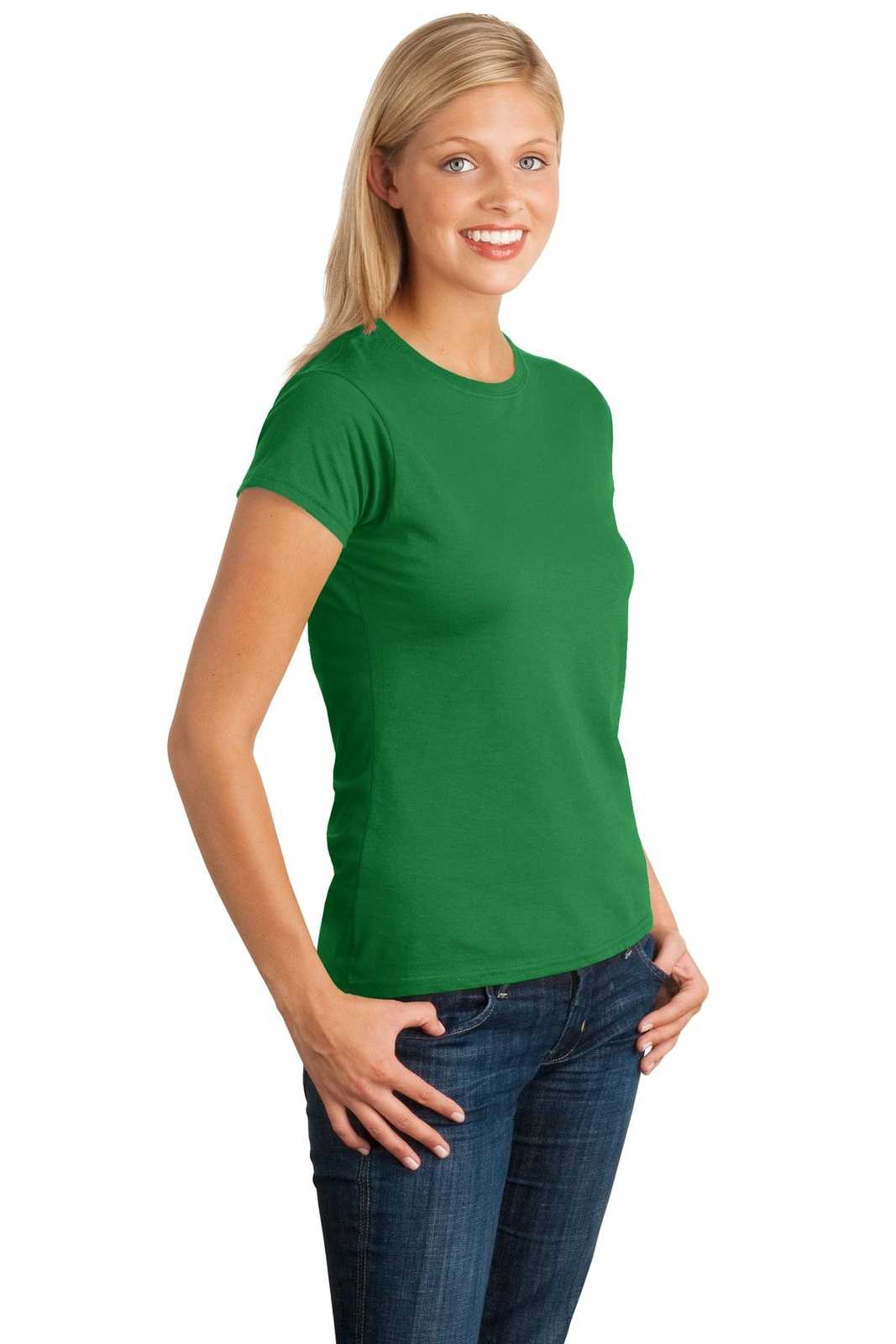 Gildan 64000L Softstyle Ladies T-Shirt - Irish Green - HIT a Double